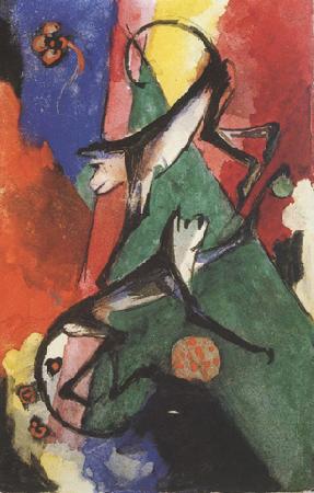 Franz Marc Monkeys (mk34) oil painting picture